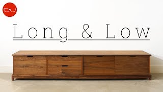 Mid Century Modern TV Stand  Woodworking [upl. by Ailemap]