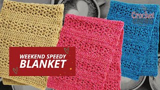 BEGINNER Weekend Speedy Crochet Throw [upl. by Levina]