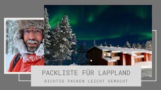 Winterurlaub in Lappland  Packliste für den Winter in Finnland Norwegen und Schweden [upl. by Charpentier]