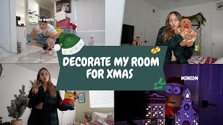 DECORATING MY ROOM FOR CHRISTMAS  2024 edition [upl. by Hassett]