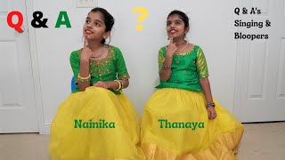 Q amp As  Singing Telugu songs  Bloopers  Nee Neeli Kannullona  Emito Idhi [upl. by Oiramal620]