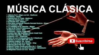 MÚSICA CLÁSICA Beethoven Mozart Vivaldi Bach Chopin Tchaikovsky Rossini Grieg Handel Liszt [upl. by Mcclimans415]