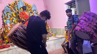 Arati dhaker bajna ।। Durga puja dhak ।। ঢাকের বাজনা ।। Pujor Dhak Bajna [upl. by Wellesley851]