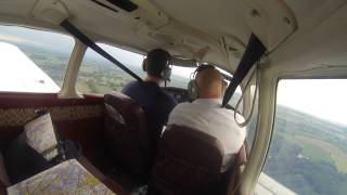 PPL Lesson 35 Overhead join and landing at Wolverhampton Halfpenny Green [upl. by Drice969]