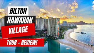 Hilton Hawaiian Village Waikiki Beach Resort Tour and Review  Rainbow Tower Upgrade [upl. by Ardnuas]