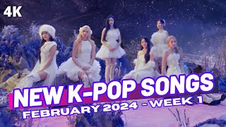 NEW KPOP SONGS  FEBRUARY 2024 WEEK 1 [upl. by Rudolph482]