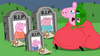 Peppa Pig Turns into a Giant Zombie 🧟‍♀️  What Happened   Peppa Pig Funny Animation [upl. by Olivette]