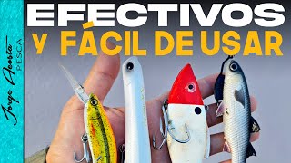 SEÑUELOS de PESCA para PRINCIPIANTES  Efectivos y fáciles de usar [upl. by Elenahc771]