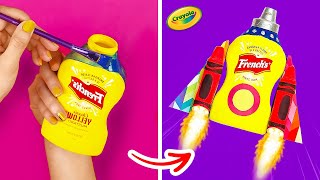 How To Turn A Mustard Bottle to a Rocket Ship 🚀 [upl. by Anirbas312]