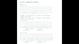 VioLence Oppressing the Masses Guitar Tab [upl. by Neuburger]