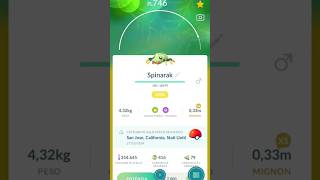 Evoluzione SPINARAK amp ARIADOS pokemongo [upl. by Oilerua]