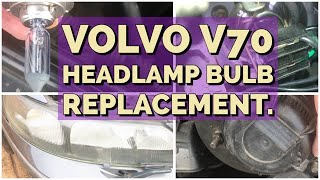 Volvo v70 Headlamp Bulb Replacement Most Difficult Side [upl. by Lane434]