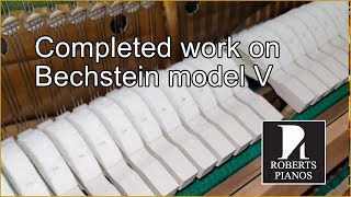 Completed work on Bechstein model V upright piano 1903 2 of 2 videos [upl. by Llednar]