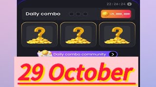 Zen coin daily combo 29 October Zencoin today combo cards 29 October Zencoin airdrop [upl. by Neelya]