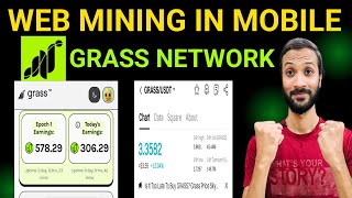 Web Mining In Mobile  Grass Airdrop  Get Grass Free Airdrop Claim and Withdraw  Grass Price Today [upl. by Margy74]