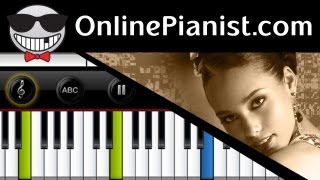 Alicia Keys  No One  Piano Tutorial [upl. by Cirdor]