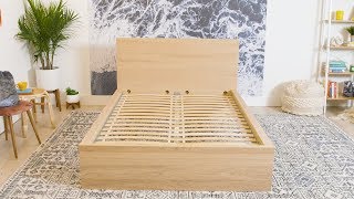 How To Build An Ikea MALM Bed Frame  How To  House Beautiful [upl. by Eidnarb]