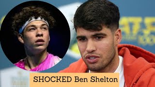 quotUNSTOPPABLE Carlos Alcaraz vs 6ft 8 Tennis Giant The 149mph Serve that SHOCKED Ben Sheltonquot [upl. by Anrak]