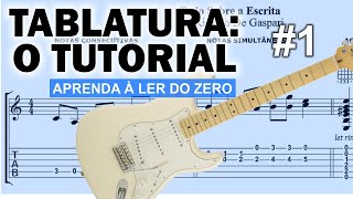 Tablatura O Tutorial 1 aprenda à ler tablatura do iniciante ao avançado na guitarra [upl. by Hamo427]