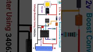 boost converter using mc34063ic diy dctodcconverter short [upl. by Ulric]