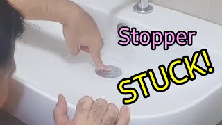 Sink Stopper Stuck super easy fix DIY Savings150 [upl. by Ginder]