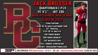 Jack Grusser 2019 Freshman Highlights QB  Bergen Catholic  2023 [upl. by Stedmann300]