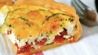 Recette  Quiche courgette tomate [upl. by Stacy]