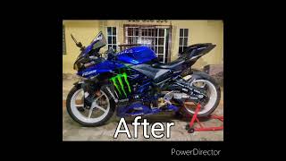 R25 V1 convert tail Yamaha R1 [upl. by Besse]