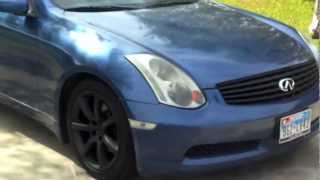 Plasti Dip WheelsGrill amp Diffuser Infiniti G35 [upl. by Melodee]