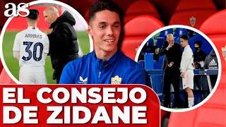 ARRIBAS su DEBUT con el REAL MADRID y la CONFIANZA de ZIDANE [upl. by Xuaeb]