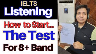 IELTS LISTENING Starting Tips For 8 Band By Asad Yaqub [upl. by Eilrebma292]