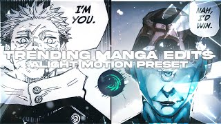 Manga Edit Presets  Alight Motion XML [upl. by Menedez304]