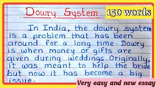 Dowry system essay in englishEssay on Dowry system in IndiaDowry system essay in 150 words [upl. by Addie944]