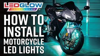 Installation  LEDGlow Motorcycle Lights [upl. by Heise]