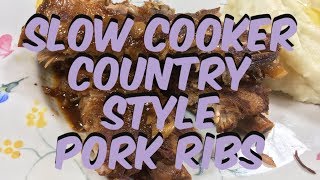 Slow Cooker Country Style Pork Ribs  Country Style Pork Ribs Recipe [upl. by Boyse]