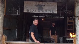 Friends of Koreshan Historic Site Blacksmith Forge Demo [upl. by Ricketts]