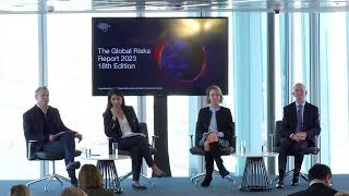 Press conference on the Global Risks Report 2023 [upl. by Ahsenyl]