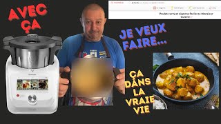 Poulet au curry cuisiné avec le Monsieur Cuisine Connect de Lidl [upl. by Imit]