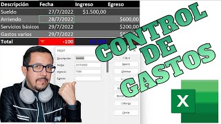 CONTROL DE GASTOS ingresos y egresos con formatos y resaltados en Excel [upl. by Hewett]