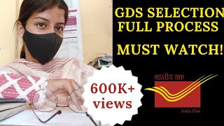 GDS SELECTION WHOLE PROCESS  GDS MUST WATCH BEFORE JOING SejaldishawerIndiaPostOfficeGDSCORNER [upl. by Arakihc]