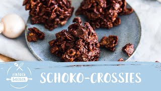 Choco Crossies selber machen  SchokoCrossies Rezept  Einfach Backen [upl. by Hadeis]