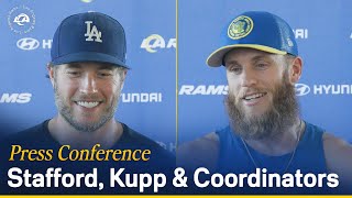 Matthew Stafford Cooper Kupp amp Rams Coordinators Address The Media Ahead Of Thursdays Vikings Game [upl. by Ikey98]