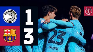 HIGHLIGHTS I UNIONISTAS 1 vs 3 FC BARCELONA  COPA DEL REY 🏆🔵🔴 [upl. by Salokin]