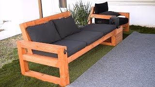 DIY Modern Outdoor Sofa [upl. by Deane971]