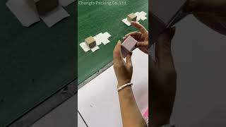 How Changfa Packaging to Make a Small Size Jewelry Boxjewelrybox packaging packagingdesign box [upl. by Ardekan]