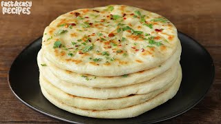 Turkish Naan Bread is the most delicious and easy bread recipe you will ever prepare Soft Fluffy [upl. by Kappenne]