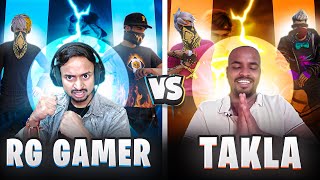 RG GAAMER VS TAKLA 🤣🔥 BEST COMEBAK EVER 😈👽 ANGRY YOUTUBER NE TAKLE KI PAND MAAR LI 😂 [upl. by Latin314]