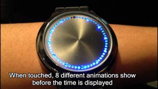 Blue LED Touch Screen Watch Abyss Japanese Inspired [upl. by Moyer]