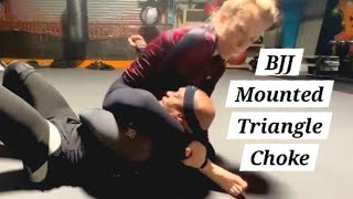 BJJ Mounted Triangle Choke amp Armbar amp Kirmura jiujitsu bjj nogi drilling martialarts kimura [upl. by Mad520]