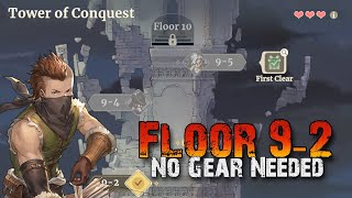 Tower 92  FTP Clear w Builds  Week 8 1609 Sword of Convallaria [upl. by Atirahs669]